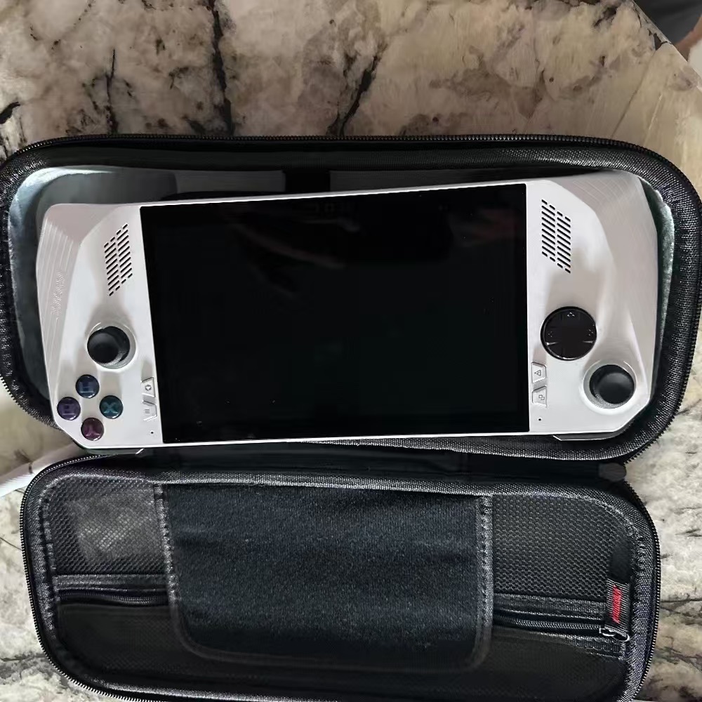 ASUS White Handheld Gaming Console with Dual Analog Sticks